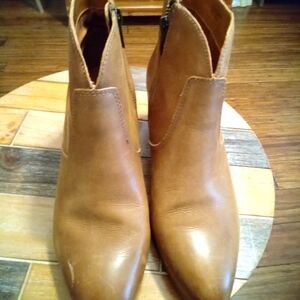 FRYE JENNIFER BROWN LEATHER ANKLE BOOTIE SIZE 10
